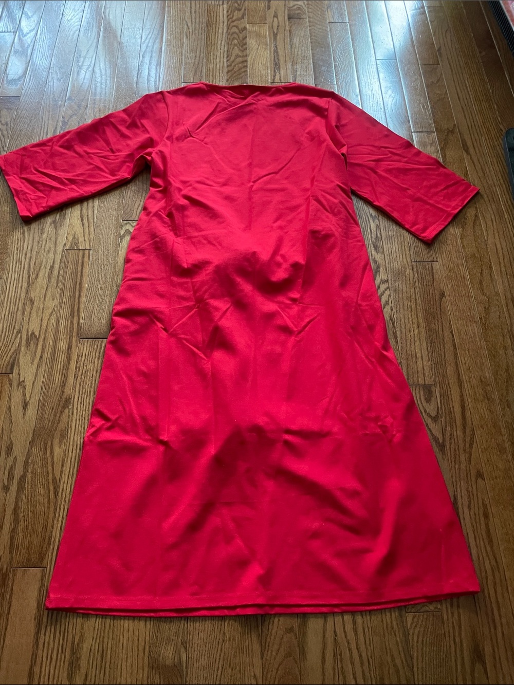 Frances Valentine Red Whitney Wrap Dress Women’s Sz Large NWT - Picture 6 of 16